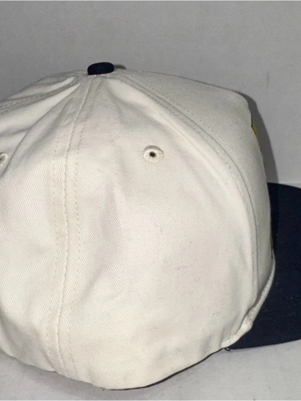 Vintage Michigan Wolverines Spellout Block M Two Tone Deadstock Snapback Hat